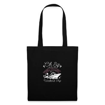Oh gorgée, c’est un week-end de croisière mère-fille - Sac en tissu - noir - Devant