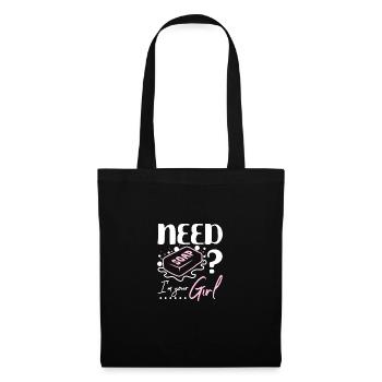 Besoin de savon ? Je suis ta fille - Sac en tissu - noir - Devant