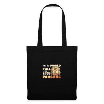 Dans un monde plein de gâteaux, soyez une crêpe - Sac en tissu - noir - Devant