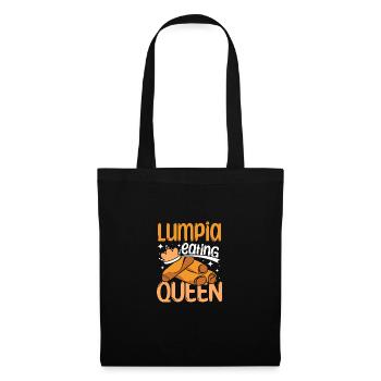 Lumpia eating queen - Tote Bag - black - Front