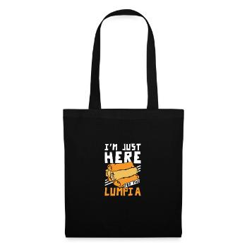 I'm just here for the Lumpia - Tote Bag - black - Front