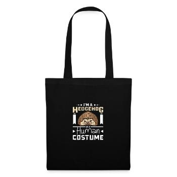 Je suis un hérisson en costume humain - Sac en tissu - noir - Devant