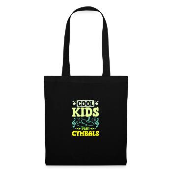 Children cool kids play Cymbals - Tote Bag - black - Front