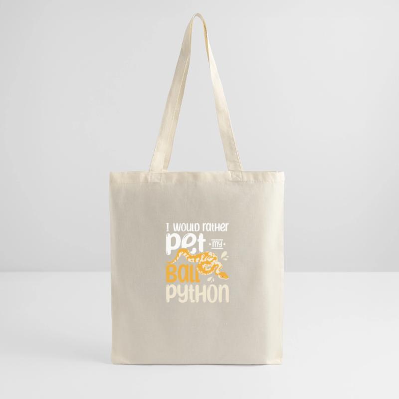 I would rather pet my ball python Tote Bag