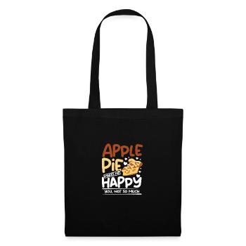 Apple pie makes me happy you, not so much - Tote Bag - black - Front
