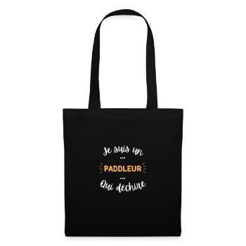 Je suis un paddleur qui déchire - Sac en tissu - noir - Devant