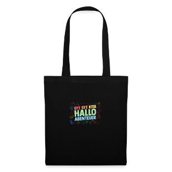 Garderie Sortant de l’école Inscription Écolier - Sac en tissu - noir - Devant