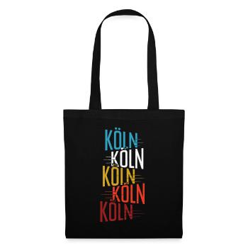 KölnKölnKöln - Stoffbeutel - Schwarz - Vorne