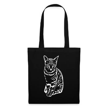 Cat Kitten Cat Shirt Gift - Tote Bag - black - Front