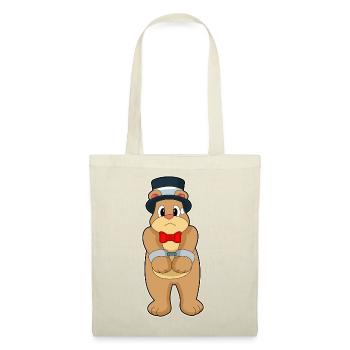 Bear Groom Handcuffs Wedding - Tote Bag - nature - Front