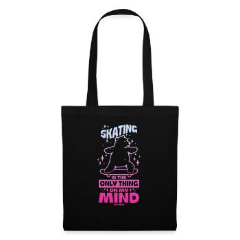 skateboard bear cool kids gift - Tote Bag - black - Front