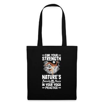 Find your strength in your yoga practice - Tote Bag - black - Front