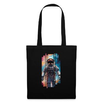 Space astronaut - Astronaute spatial - Sac en tissu - noir - Devant