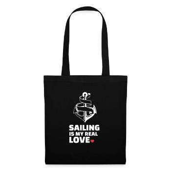 I love sailing - Tote Bag - black - Front