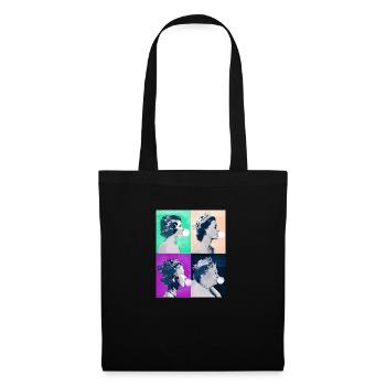 Queen II -Elizabeth England Queen,Chewing Gum,pop-art - Tote Bag - black - Front