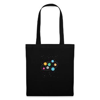 Universe Galaxy Space Planet Solar System - Tote Bag - black - Front