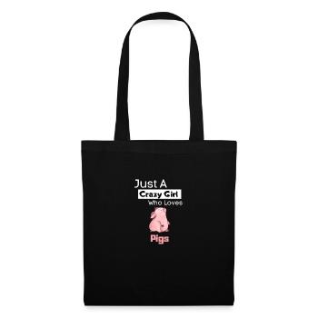 Pig - Tote Bag - black - Front
