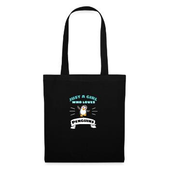 Animal Lovers Zoo Animal Girl Gift Penguin - Tote Bag - black - Front