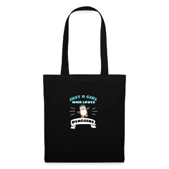 Antarctic Zoo Animal Girl Gift Penguin - Tote Bag - black - Front
