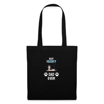 Propriétaire de chien Chiens Papa Fête des Pères Cadeau Husky - Sac en tissu - noir - Devant