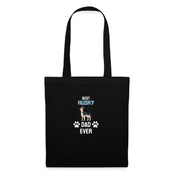 Chien Paw Chiens Papa Fête des Pères Cadeau Husky - Sac en tissu - noir - Devant