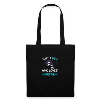Orca Animal Killer Whale Boys Cadeau Épaulard - Sac en tissu - noir - Devant