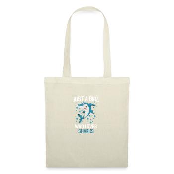 Ocean Animal Predator Girl Gift Shark - Sac en tissu - nature - Devant