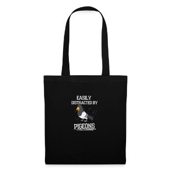 Pigeonnier pigeonnier pigeon pigeon pigeon cadeau - Sac en tissu - noir - Devant