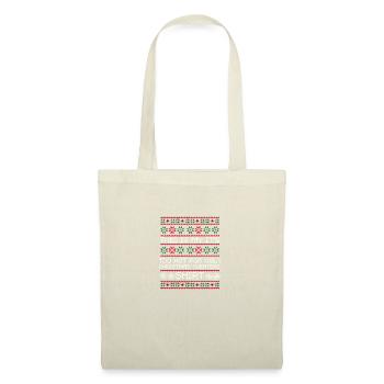 Cadeau de Noël moche Joyeux Noël - Sac en tissu - nature - Devant