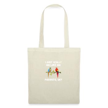 Exotisches Tier Ara Lustiges Geschenk Papagei - Stoffbeutel - Natur - Vorne