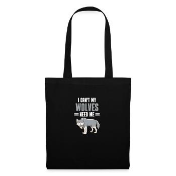 Forest Dweller Predator Funny Gift Wolf - Tote Bag - black - Front
