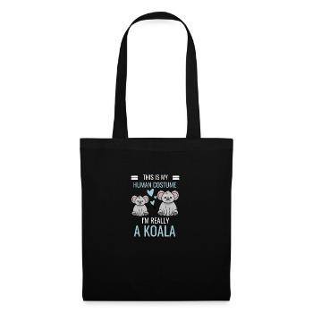 Zoo Animal Australia Koala Costume Cadeau Koala - Sac en tissu - noir - Devant