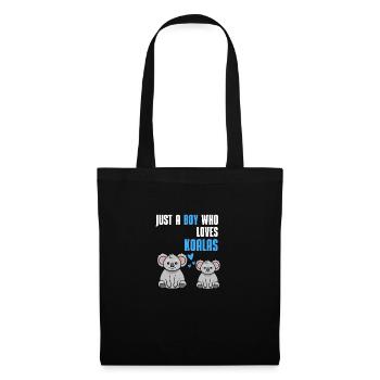Animal Lovers Australia Animal Boys Cadeau Koala - Sac en tissu - noir - Devant