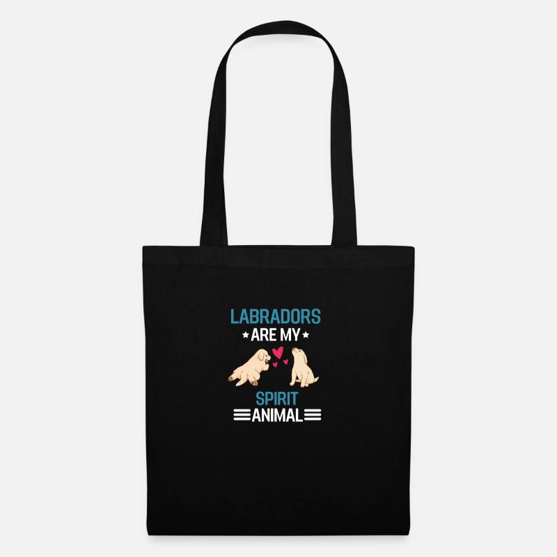 Hundebesitzer Hunde Geschenk Lustiges Labrador - Stoffbeutel - Schwarz
