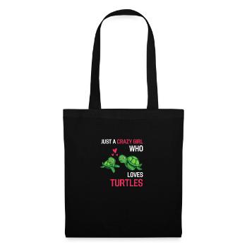 Sea Creatures Girl Gift Turtle - Tote Bag - black - Front