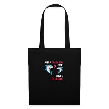 Sea Animal Predator Girl Gift Shark - Tote Bag - black - Front