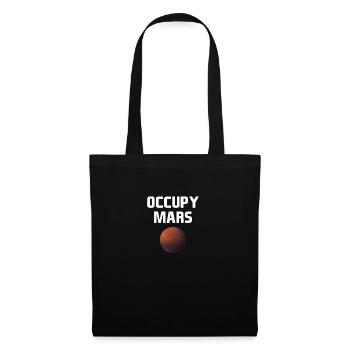 Mars Planet Weltraum Vintage Space Science Sprüche - Stoffbeutel - Schwarz - Vorne