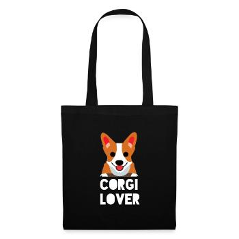 Corgi Lover, Corgi Dog Quote - Tote Bag - black - Front