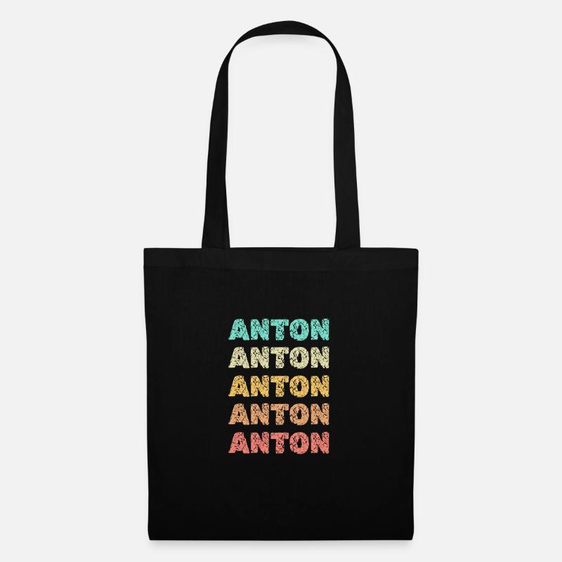 Anton als Anton - Stoffbeutel - Schwarz