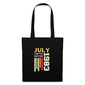 July 1983 - July 1983 Birthday Gift - Tote Bag - black - Front
