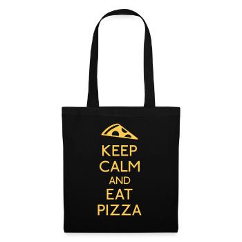 Keep Calm Pizza - Sac en tissu - noir - Devant