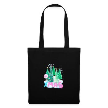 Christmas Xmas Christmas Tree Design - Tote Bag - black - Front