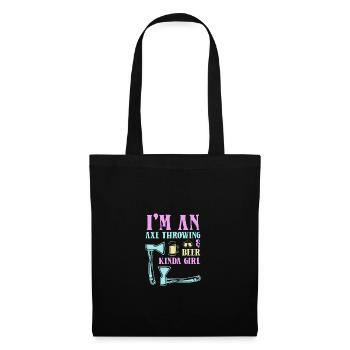 Axe throw axe throwing - Tote Bag - black - Front