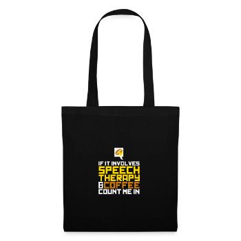 Orthophoniste Orthophonie Orthophonie - Sac en tissu - noir - Devant