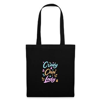 Chai Latte Tee trinken Teetrinker - Stoffbeutel - Schwarz - Vorne