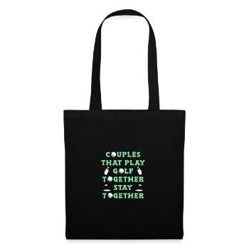 Golf Golfeurs Golfeurs - Sac en tissu - noir - Devant