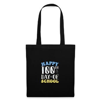 100 jours d’école - Sac en tissu - noir - Devant