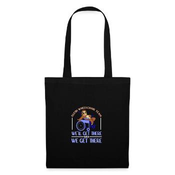 Wheelchair wheelchair users - Tote Bag - black - Front
