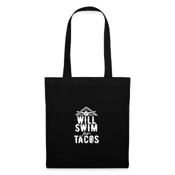Nageurs - Sac en tissu - noir - Devant