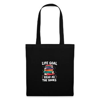 Read all books - Tote Bag - black - Front